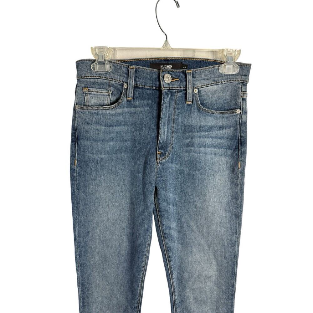 HUDSON Sz25 BARBARA HI-RISE ANKLE SUPER SKINNY-STRETCH JEANS VICTORIUS $195 NWOT - Picture 2 of 10